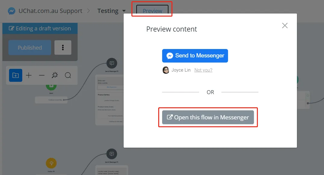 send message